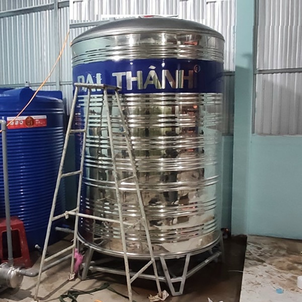 BỒN NƯỚC INOX ĐẠI THÀNH 2000L ĐỨNG