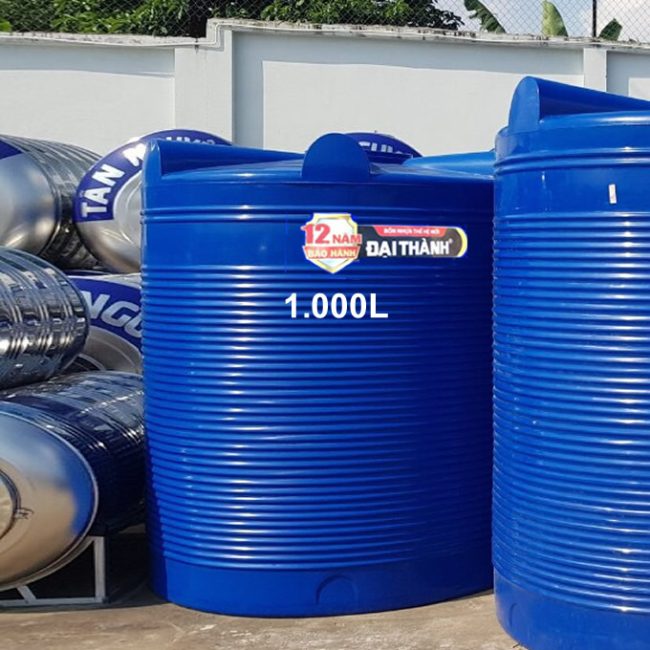 BỒN NHỰA ĐẠI THÀNH 1000L ĐỨNG THM