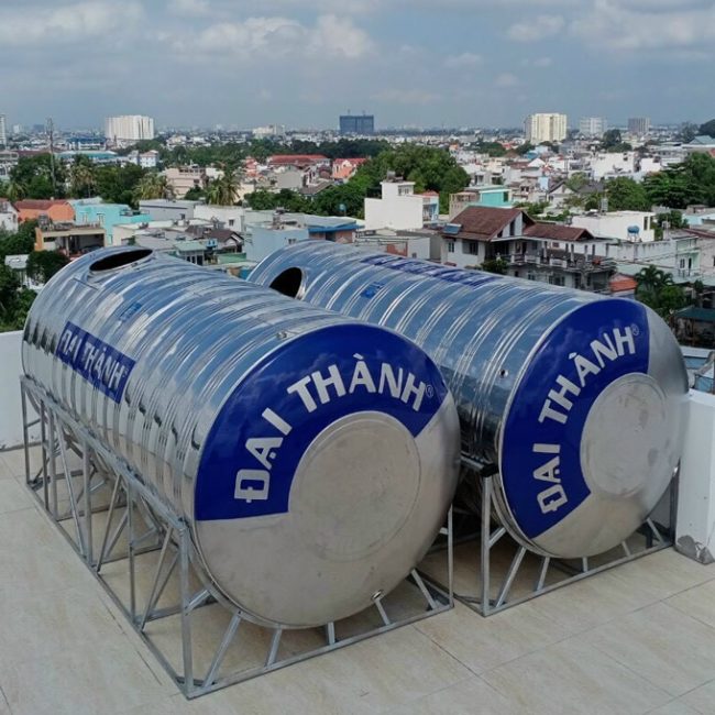 Bồn inox Đại Thành 10000L ngang