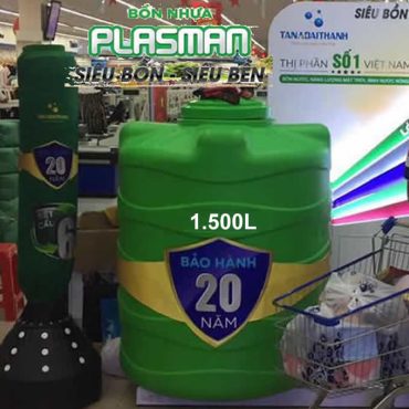 BỒN NHỰA Plasma 1.500 LÍT ĐỨNG ĐẠI THÀNH