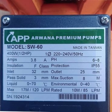 MÁY BƠM NƯỚC 400w APP