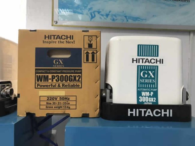 Máy Bơm tăng áp 300w Hitachi WM P300X2