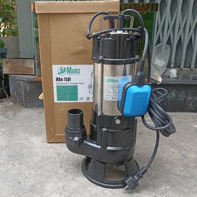 MÁY BƠM NƯỚC THẢI MARO 1HP CÓ PHAO