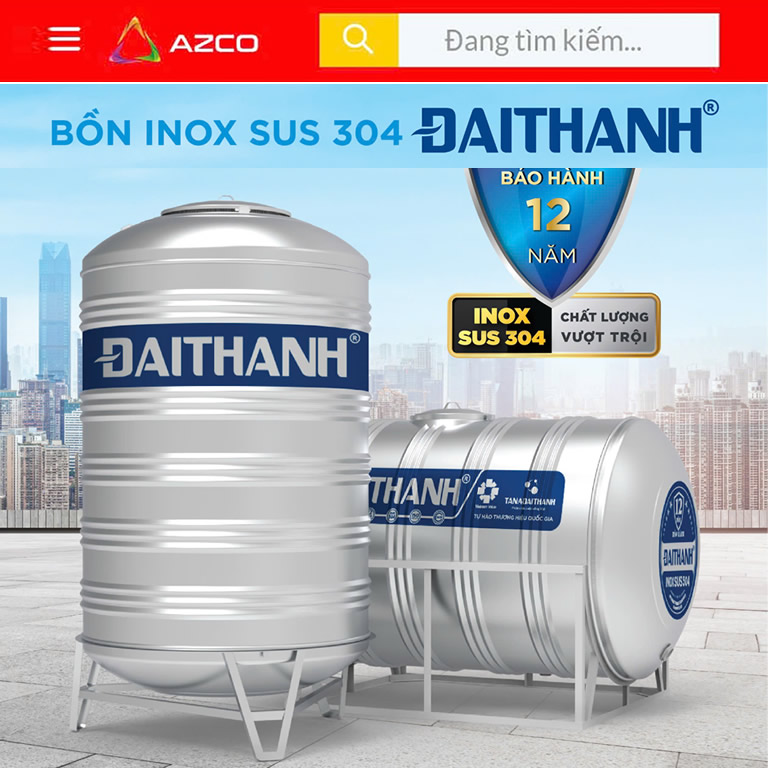 Bồn Nước Inox Đại Thành