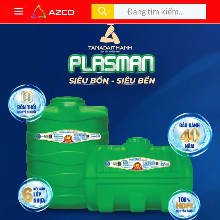 Bồn nhựa Đại Thành Plasman